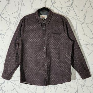 Cromwell Dark Purple Dotted Button Front Shirt